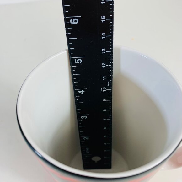 Starbucks Buffalo Plaid Coffee Mug Tall Red Black Checked Ceramic Tumbler 16 Oz - Picture 11 of 12